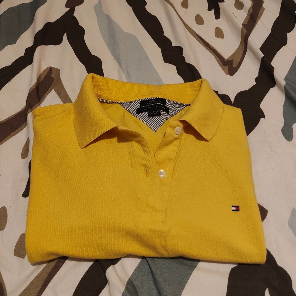 Polo Tommy Hilfiger Jaune / Logo brodé / Taille XL (M)
